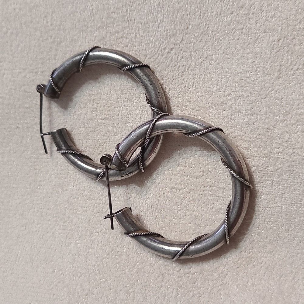 Silver Loop Earrings
